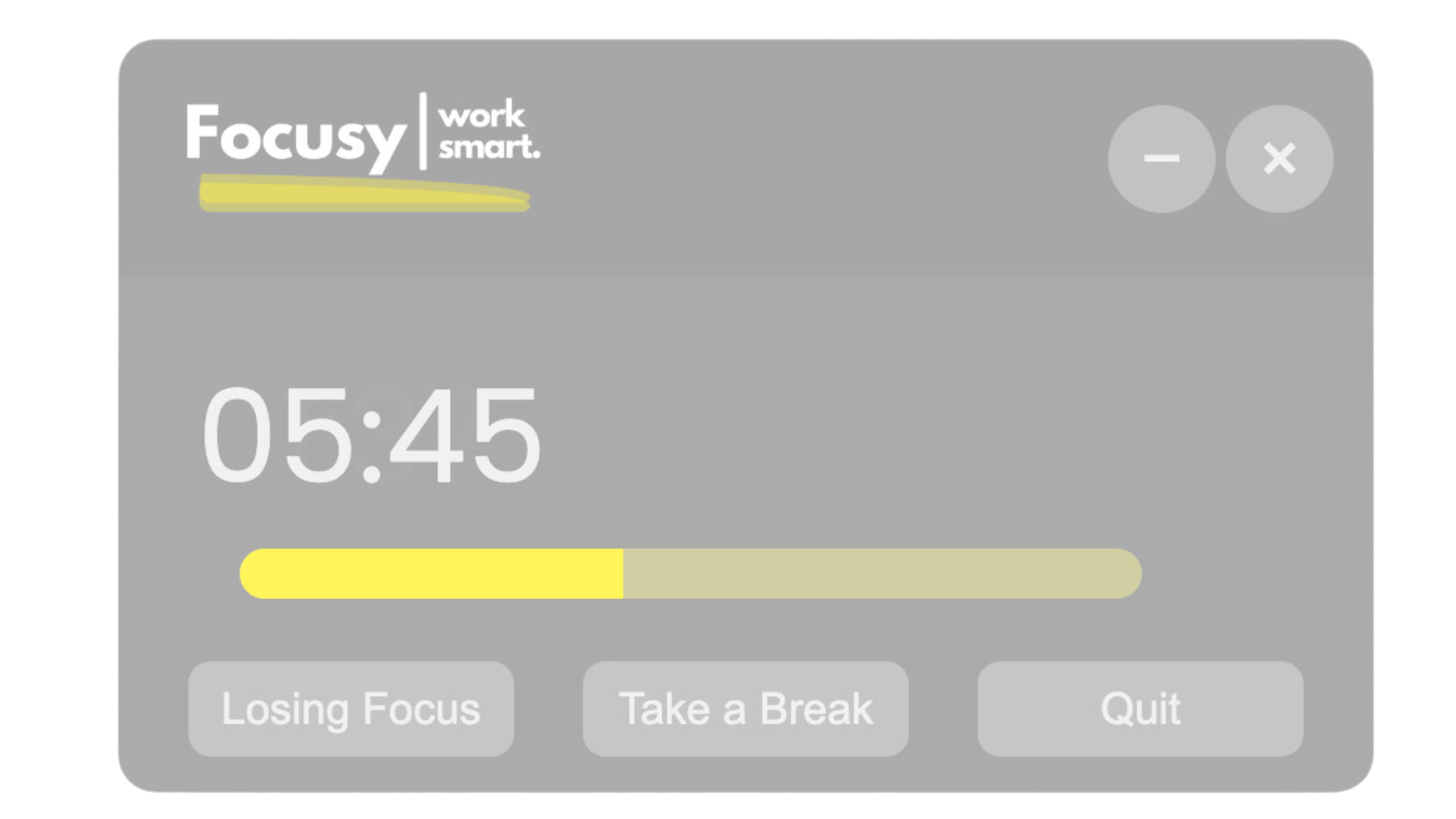 Focusy Timer Interface